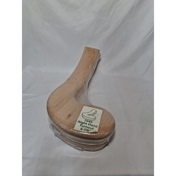 Babcock Stair Handrail 4-7/8” Fitting Right-Hand Turnout Wood Oak Unfinished - Picture 1 of 7